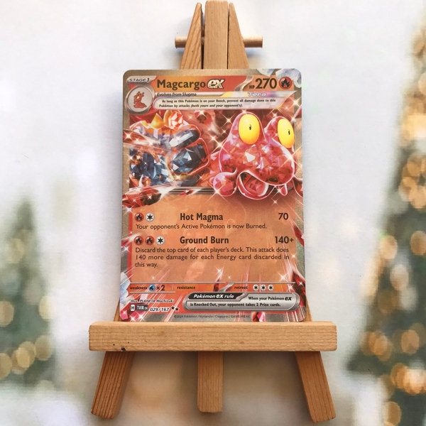 Thẻ hình Pokemon Magcargo ex 029/167 - Lá bài Twilight Masquerade Ultra Rare tiếng Anh chính hãng