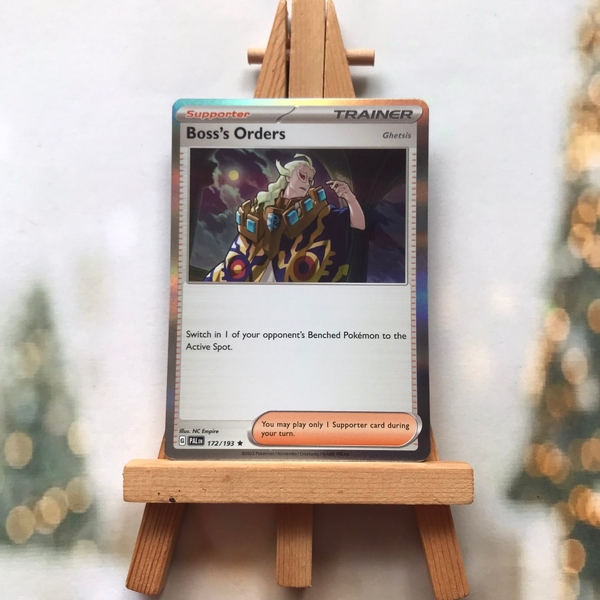 Thẻ hình Pokemon Boss's Orders 172/193 - Lá bài lẻ Paldea Evolved Reverse Holo Rare Theme Deck Exclusive tiếng Anh chính hãng ảnh 5