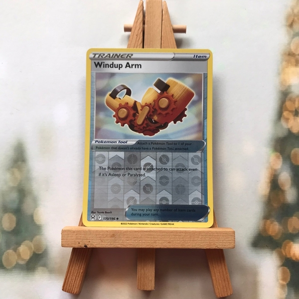 Thẻ hình Pokemon Windup Arm 170/196 - Lá bài Sword & Shield: Lost Origin Uncommon Reverse Holo tiếng Anh chính hãng