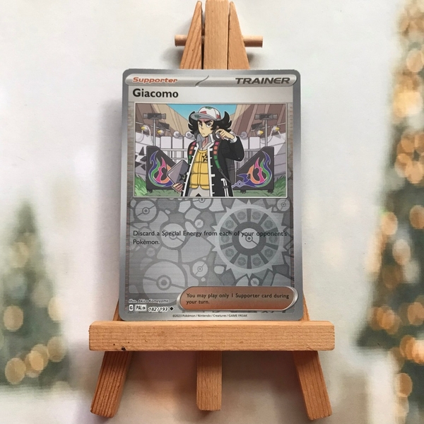 Thẻ hình Pokemon Giacomo 182/193 - Lá bài lẻ Paldea Evolved Uncommon Reverse Holo tiếng Anh chính hãng ảnh 4