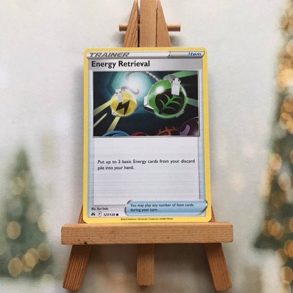 Thẻ hình Pokemon Energy Retrieval 127/159 - Lá bài Sword & Shield: Crown Zenith Common tiếng Anh