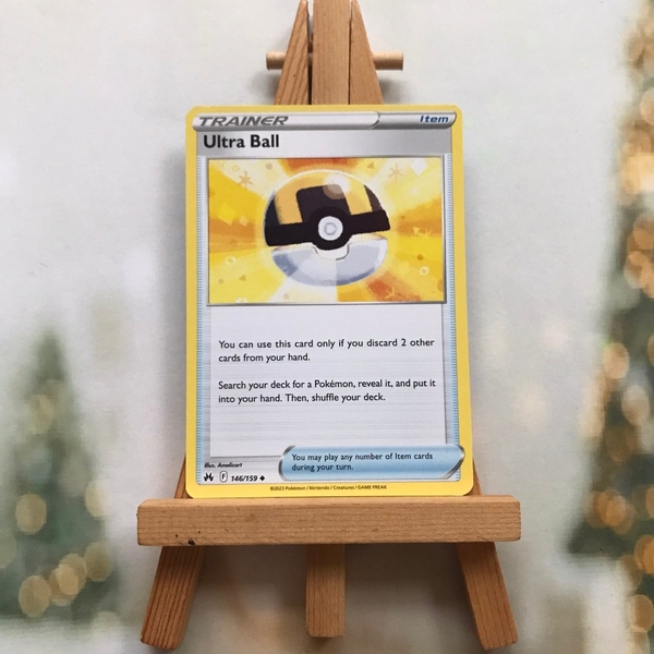 Thẻ hình Pokemon Ultra Ball 146/159 - Lá bài Sword & Shield: Crown Zenith Uncommon Reverse Holo tiếng Anh chính hãng ảnh 2