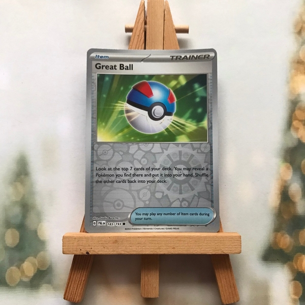 Thẻ hình Pokemon Great Ball 183/193 - Lá bài lẻ Scarlet Violet Paldea Evolved Common Reverse Holo tiếng Anh ảnh 2