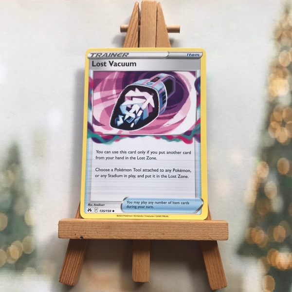 Thẻ hình Pokemon Lost Vacuum 135/159 - Lá bài lẻ Crown Zenith Uncommon Reverse Holo tiếng Anh ảnh 2