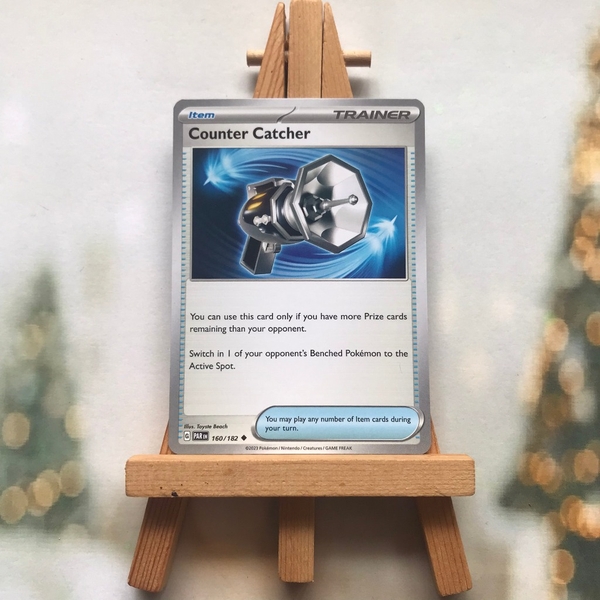 Thẻ hình Pokemon Counter Catcher 160/182 - Bài lẻ Paradox Rift Uncommon Reverse Holo tiếng Anh chính hãng ảnh 3