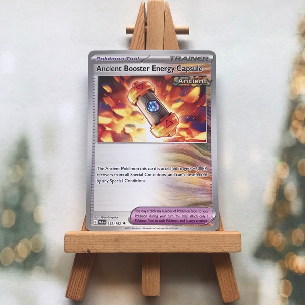 Thẻ hình Pokemon Ancient Booster Energy Capsule 159/182 - Lá bài lẻ Paradox Rift Uncommon Reverse Holo tiếng Anh chính hãng ảnh 4