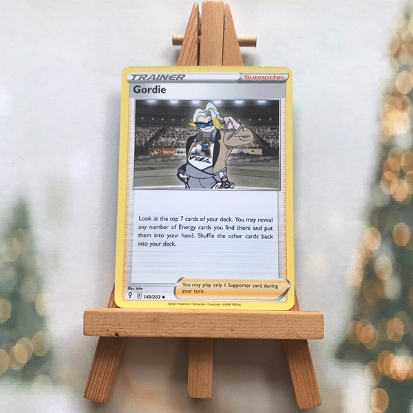 Thẻ hình Pokemon Gordie 149/203 - Lá bài lẻ Uncommon tiếng Anh chính hãng ảnh 2