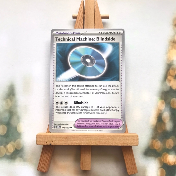 Thẻ hình Pokemon Technical Machine: Blindside 176/182 - Lá bài lẻ Paradox Rift Uncommon Reverse Holo tiếng Anh chính hãng ảnh 3