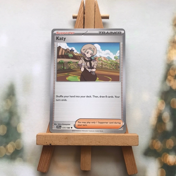 Thẻ hình Pokemon Practice Katy 177/198 - Bài lẻ Scarlet & Violet Base Set Uncommon tiếng Anh chính hãng