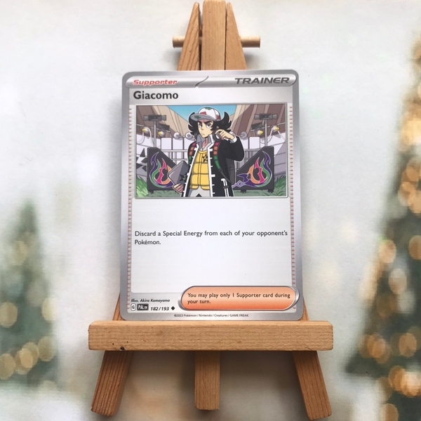 Thẻ hình Pokemon Giacomo 182/193 - Lá bài lẻ Paldea Evolved Uncommon Reverse Holo tiếng Anh chính hãng ảnh 3