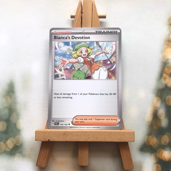 Thẻ hình Pokemon Bianca's Devotion 142/162 - Lá bài SVE Temporal Forces Uncommon Reverse Holo tiếng Anh chính hãng