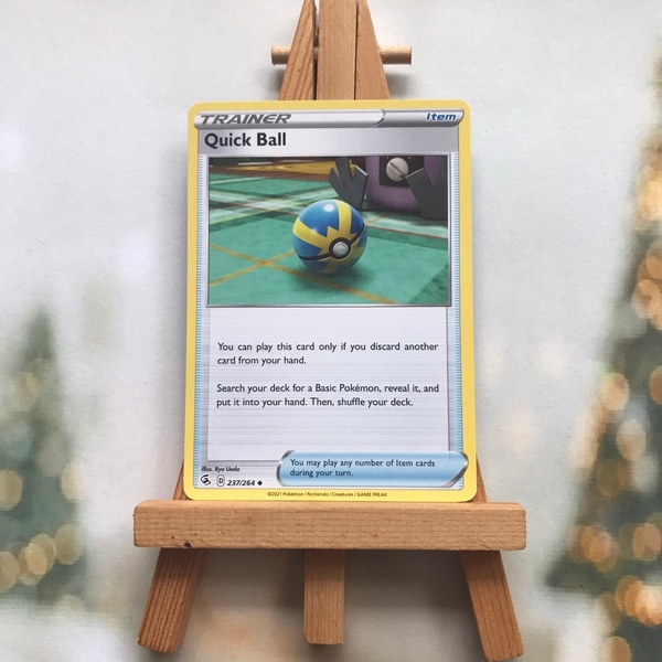 Thẻ hình Pokemon Quick Ball 237/264 - Lá bài lẻ Fusion Strike Uncommon tiếng Anh chính hãng