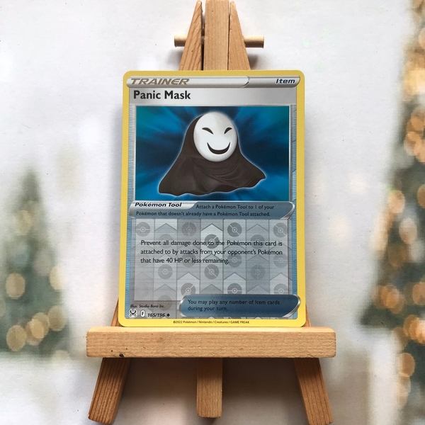 Thẻ hình Pokemon Panic Mask 165/196 - Lá bài Sword & Shield: Lost Origin Uncommon Reverse Holo tiếng Anh chính hãng