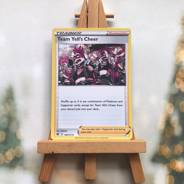 Thẻ Pokemon Team Yell's Cheer 149/172 - Lá bài Brilliant Stars Uncommon Reverse Holo tiếng Anh chính hãng
