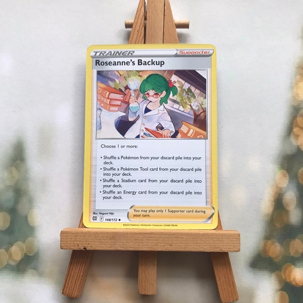 Thẻ hình Pokemon Roseanne's Backup 148/172 - Lá bài lẻ Brilliant Stars Uncommon tiếng Anh chính hãng