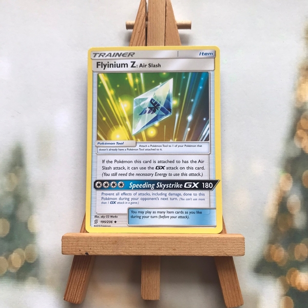 Thẻ hình Pokemon Flyinium Z: Air Slash 195/236 - Lá bài lẻ Sun & Moon: Unified Minds Uncommon tiếng Anh chính hãng