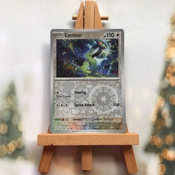 Thẻ hình Pokemon Cyclizar 164/198 - Lá bài lẻ Scarlet & Violet Base Set Holo Rare Reverse Holo tiếng Anh chính hãng