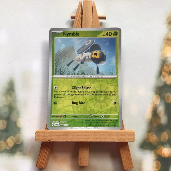 Thẻ hình Pokemon Nymble 019/193 - Lá bài lẻ Scarlet & Violet: Paldea Evolved Reverse Holo tiếng Anh chính hãng