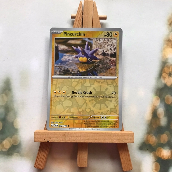Thẻ hình Pokemon Pincurchin 072/193 - Lá bài lẻ Scarlet & Violet: Paldea Evolved Reverse Holo tiếng Anh chính hãng