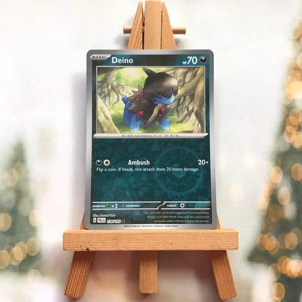 Thẻ hình Pokemon Deino 138/193 - Lá bài lẻ Scarlet & Violet: Paldea Evolved Reverse Holo tiếng Anh chính hãng