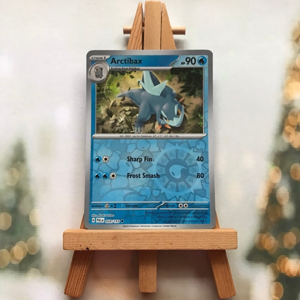 Thẻ hình Pokemon Arctibax 059/193 - Lá bài lẻ Scarlet & Violet: Paldea Evolved Uncommon Reverse Holo tiếng Anh chính hãn