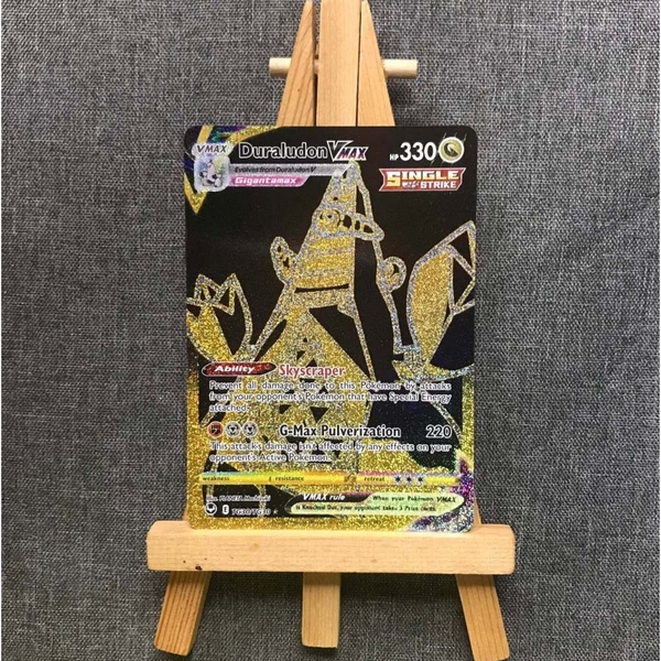 Thẻ hình Pokemon Duraludon VMAX TG30/TG30 - Lá bài lẻ Sword & Shield: Silver Tempest Gold Secret tiếng Anh chính hãng ảnh 3