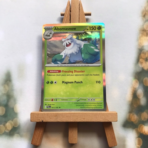Thẻ hình Pokemon Abomasnow 011/193 - Lá bài Scarlet & Violet: Paldea Evolved Holo Rare Reverse Holo tiếng Anh chính hãng