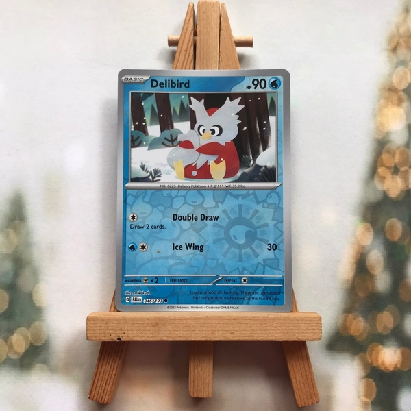 Thẻ hình Pokemon Delibird 046/193 - Lá bài lẻ Scarlet & Violet: Paldea Evolved Reverse Holo tiếng Anh chính hãng