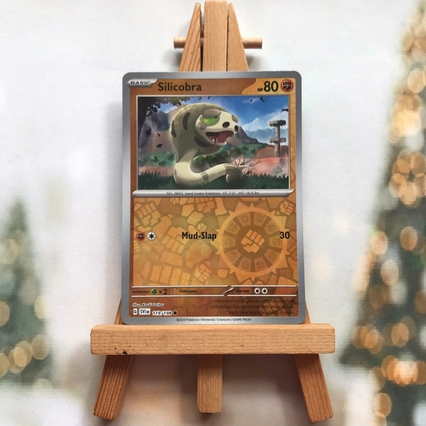 Thẻ hình Pokemon Silicobra 119/198 - Lá bài lẻ Scarlet & Violet Common Reverse Holo tiếng Anh chính hãng