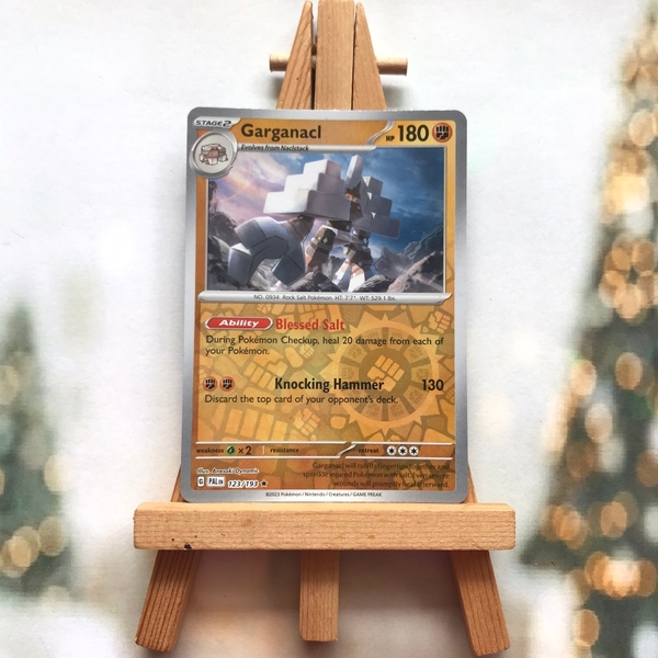 Thẻ hình Pokemon Garganacl 123/193 - Lá bài Scarlet & Violet: Paldea Evolved Holo Rare Reverse Holo tiếng Anh chính hãng