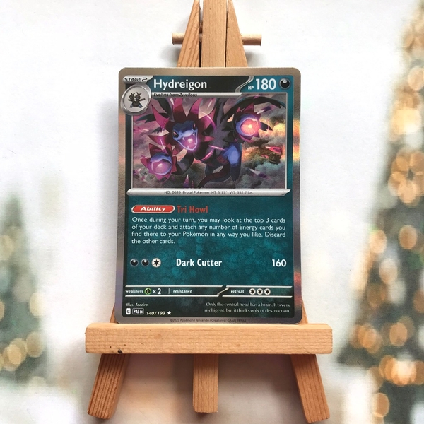 Thẻ hình Pokemon Hydreigon 140/193 - Lá bài lẻ Scarlet & Violet: Paldea Evolved Holo Rare tiếng Anh chính hãng ảnh 3