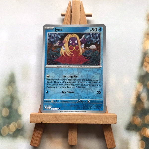Thẻ hình Pokemon Jynx 046/167 - Lá bài lẻ Scarlet & Violet: Twilight Masquerade Common Reverse Holo tiếng Anh chính hãng