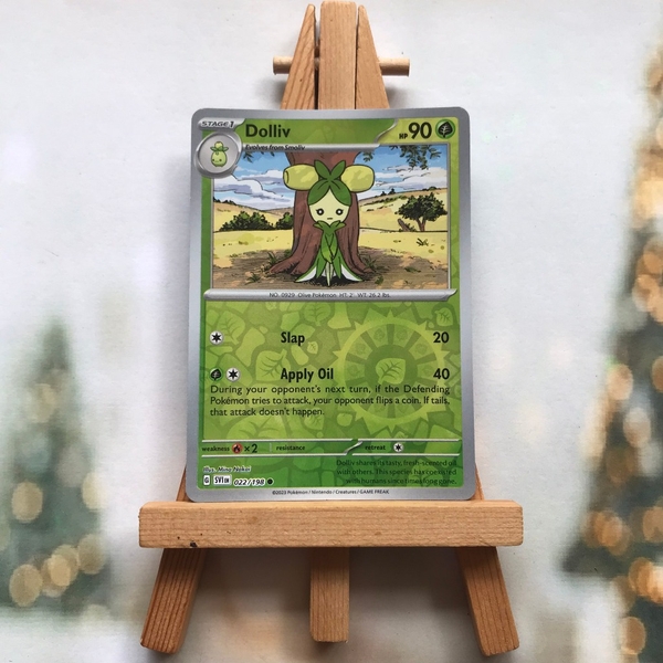 Thẻ hình Pokemon Dolliv 022/198 - Lá bài lẻ Scarlet & Violet Base Set Common Reverse Holo tiếng Anh chính hãng