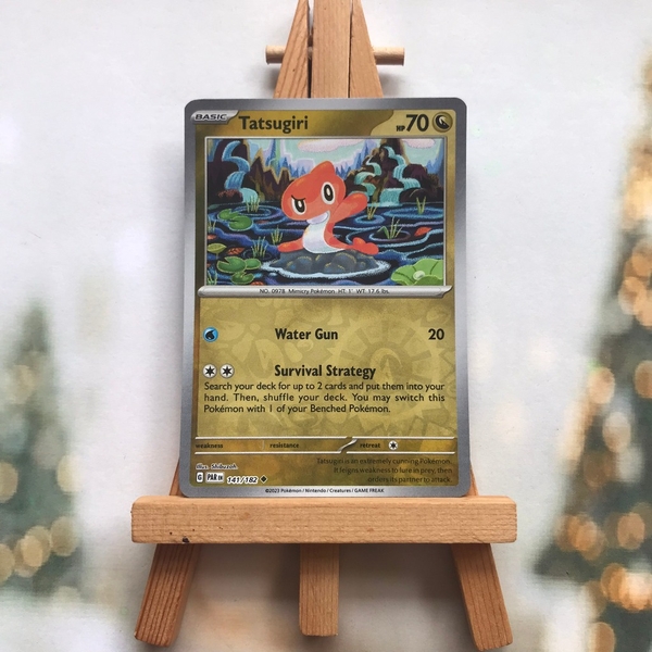 Thẻ hình Pokemon Tatsugiri 141/182 - Lá bài lẻ Scarlet & Violet: Paradox Rift Uncommon Reverse Holo tiếng Anh chính hãng