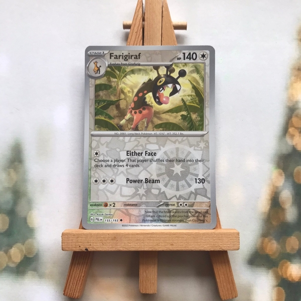 Thẻ hình Pokemon Farigiraf 155/193 - Lá bài Scarlet & Violet: Paldea Evolved Uncommon Reverse Holo tiếng Anh chính hãng