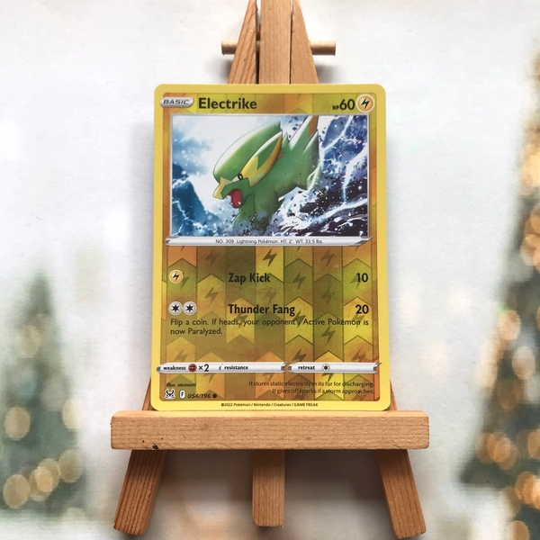 Thẻ hình Pokemon Electrike 054/196 - Lá bài lẻ Sword & Shield: Lost Origin Reverse Holo tiếng Anh chính hãng