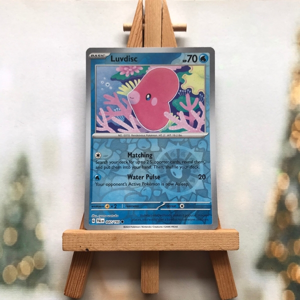 Thẻ hình Pokemon Luvdisc 047/193 - Lá bài lẻ Scarlet & Violet: Paldea Evolved Common Reverse Holo tiếng Anh chính hãng