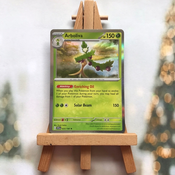 Thẻ hình Pokemon Arboliva 023/198 - Lá bài lẻ Scarlet & Violet Base Set Holo Rare Reverse Holo tiếng Anh chính hãng