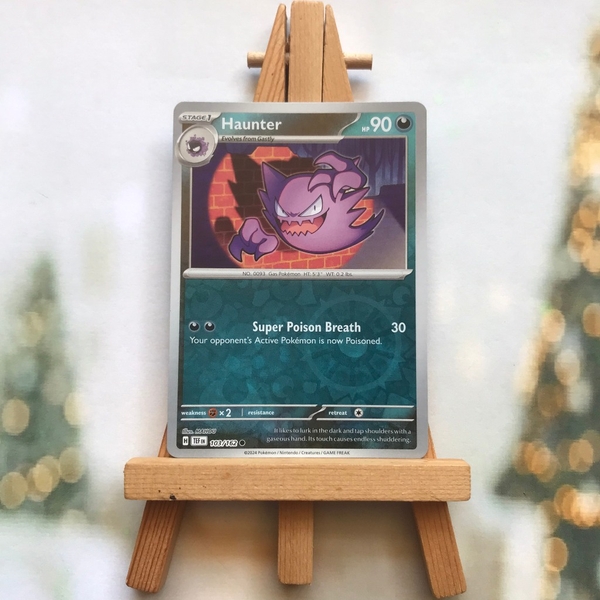 Thẻ hình Pokemon Haunter 103/162 - Lá bài lẻ Scarlet & Violet: Temporal Forces Common Reverse Holo tiếng Anh chính hãng