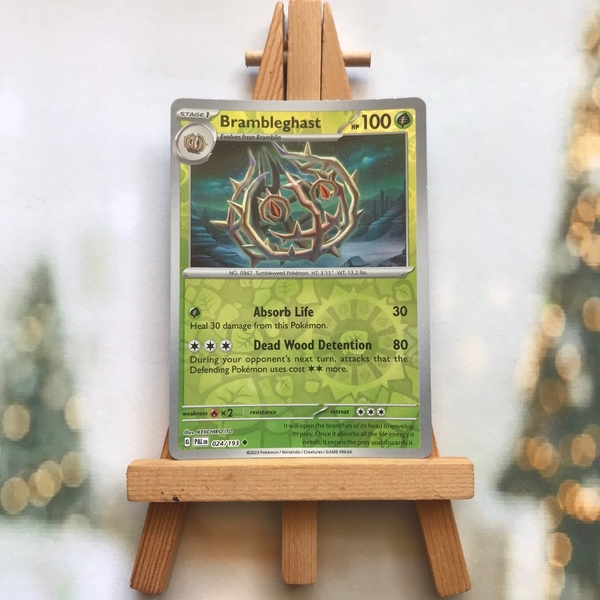 Thẻ hình Pokemon Brambleghast 024/193 - Lá bài Scarlet&Violet: Paldea Evolved Uncommon Reverse Holo tiếng Anh chính hãng