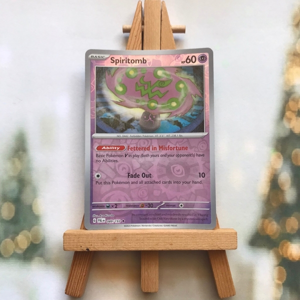 Thẻ hình Pokemon Spiritomb 089/193 - Lá bài Scarlet&Violet Paldea Evolved Holo Rare Reverse Holo tiếng Anh chính hãng ảnh 2