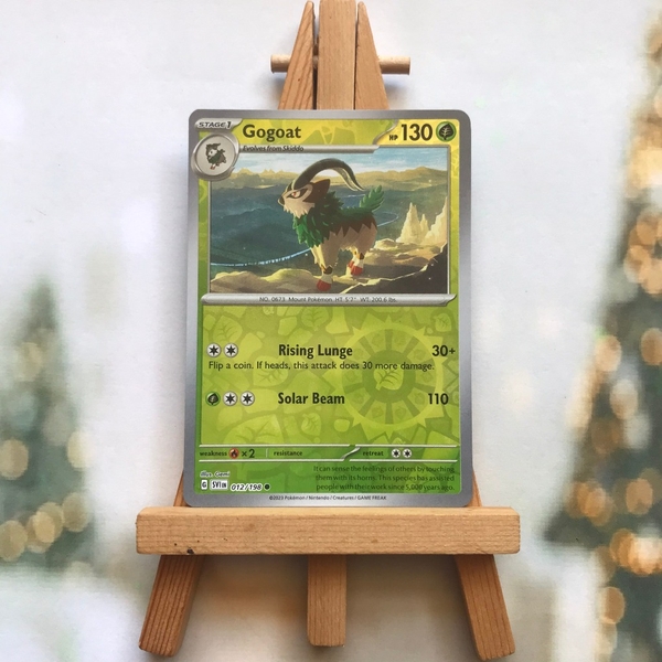 Thẻ hình Pokemon Gogoat 012/198 - Lá bài lẻ Scarlet & Violet Base Set Common Reverse Holo tiếng Anh chính hãng