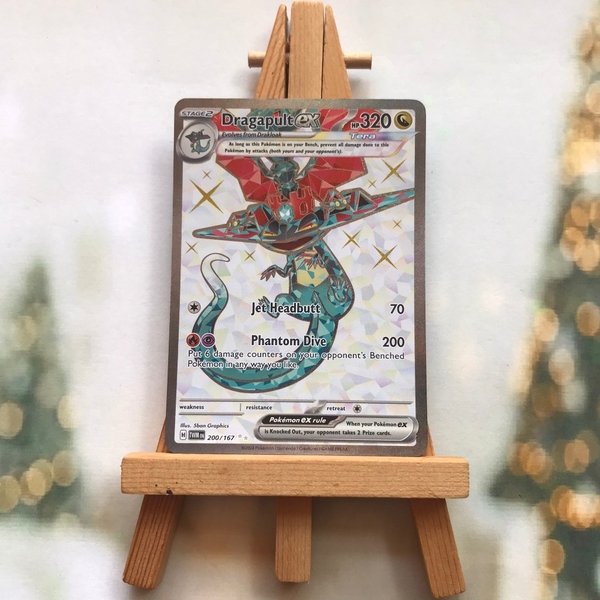 Pokémon Carta Dragapult Ex 200/167 – Twilight Masquerade – Full Art Secret Rare – Menta