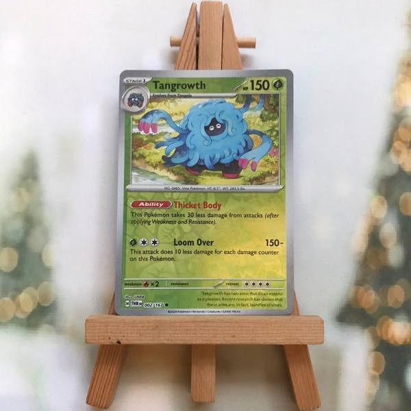 Thẻ hình Pokemon Tangrowth 002/167 - Lá bài Scarlet&Violet Twilight Masquerade Common Reverse Holo tiếng Anh chính hãng