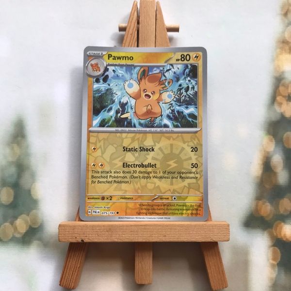 Thẻ hình Pokemon Pawmo 075/193 - Lá bài lẻ Scarlet & Violet: Paldea Evolved Uncommon Reverse Holo tiếng Anh chính hãng