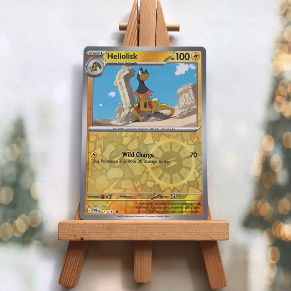 Thẻ hình Pokemon Heliolisk 071/167 - Lá bài Scarlet&Violet Twilight Masquerade Common Reverse Holo tiếng Anh chính hãng