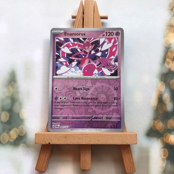 Thẻ hình Pokemon Enamorus 093/167 - Lá bài SVE Twilight Masquerade Holo Rare Reverse Holo tiếng Anh chính hãng
