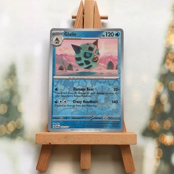 Thẻ hình Pokemon Glalie 052/167 - Lá bài Scarlet&Violet Twilight Masquerade Uncommon Reverse Holo tiếng Anh chính hãng