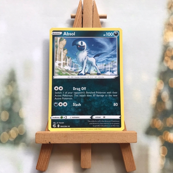Thẻ hình Pokemon Absol 164/264 - Lá bài lẻ Sword & Shield: Fusion Strike Rare tiếng Anh chính hãng