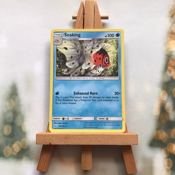 Thẻ hình Pokemon Seaking 49/214 - Lá bài Sun & Moon: Unbroken Bonds Rare tiếng Anh chính hãng